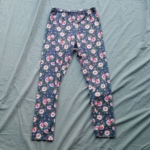 Girls Floral Leggings